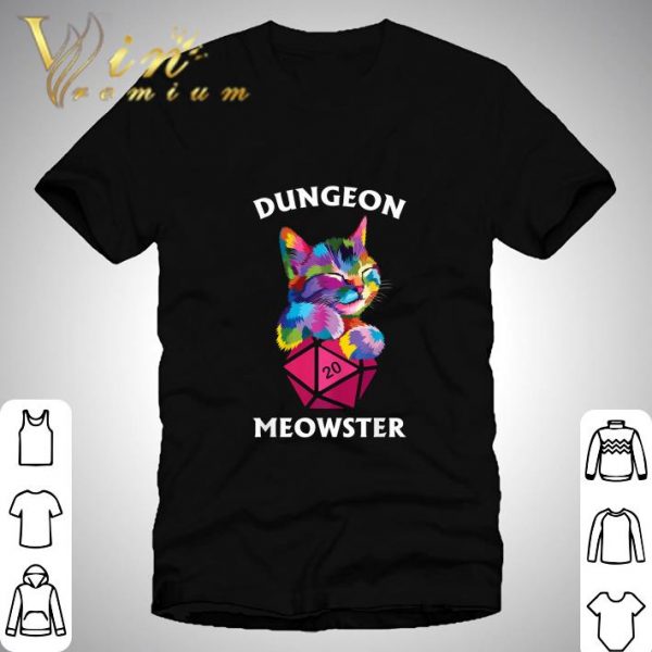 Cat Colorful Dungeon Meowster shirt 1