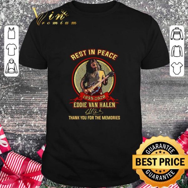 Hot Rest in peace 1955-2020 Eddie Van Halen signature shirt 1