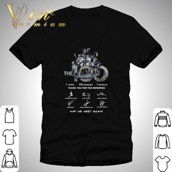 The 100 Movie Characters Signatures May Me Meet Again shirt 1