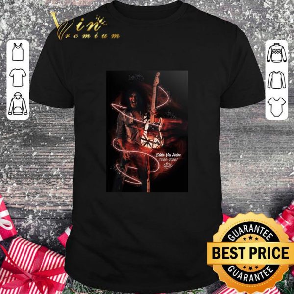 Official Eddie Van Halen 1950-2020 signature poster shirt 1