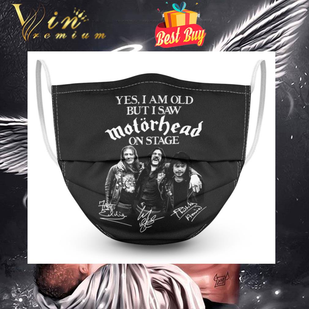 Yes i am old but i saw Motorhead on stage signatures face mask 1
