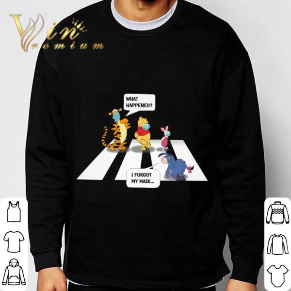 Winnie The Pooh Abbey Road what happened i forgot my mask shirt 3