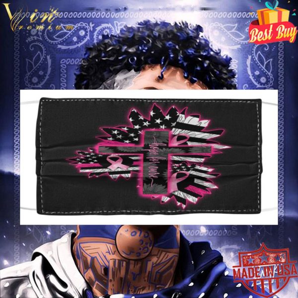 Breast Cancer Awareness Hope For Cure Face Mask 3