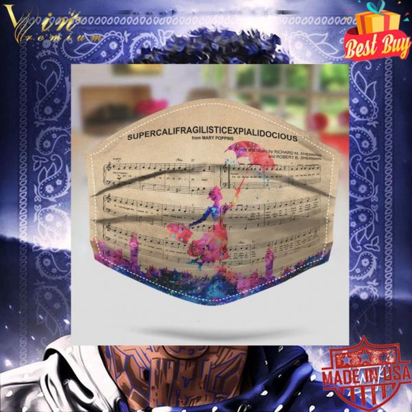 Supercalifragilisticexpialidocious from Mary Poppins face mask 3