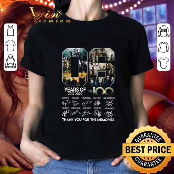 06 years of 2014-2020 The 100 signatures thank you shirt 2