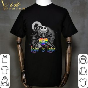 Jack Skellington Love Is Love LGBT Heart shirt 4
