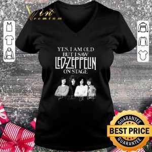Hot Yes i am old but i saw Led-Zeppelin band on stage signatures shirt 4