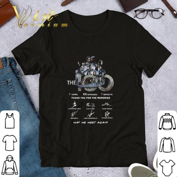Premium The 100 Movie Characters Signatures May Me Meet Again shirt 1