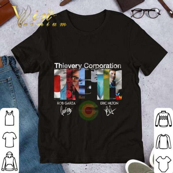 Thievery Corporation signatures Rob Garza Eric Hilton shirt 1