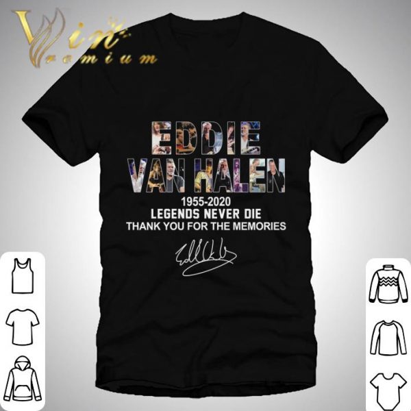 Eddie Van Halen 1955-2020 Legends Never Die Thank You Signature shirt 1