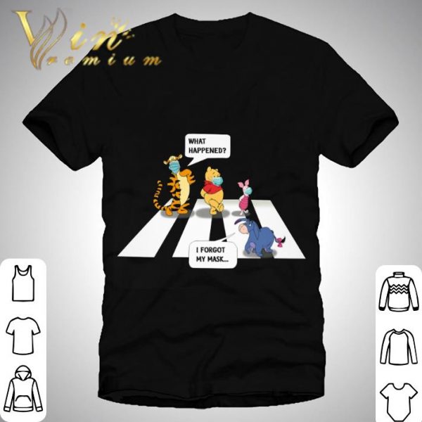 Winnie The Pooh Abbey Road what happened i forgot my mask shirt 1