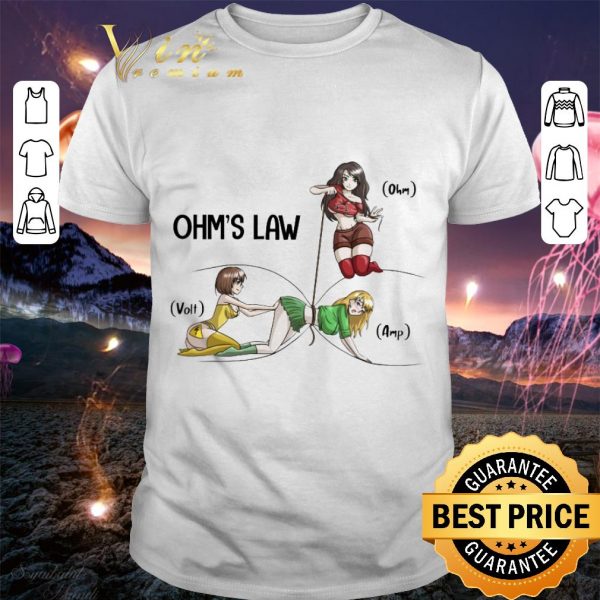 Premium Ohm's Law Electricity Ohm Volt Amp shirt 1