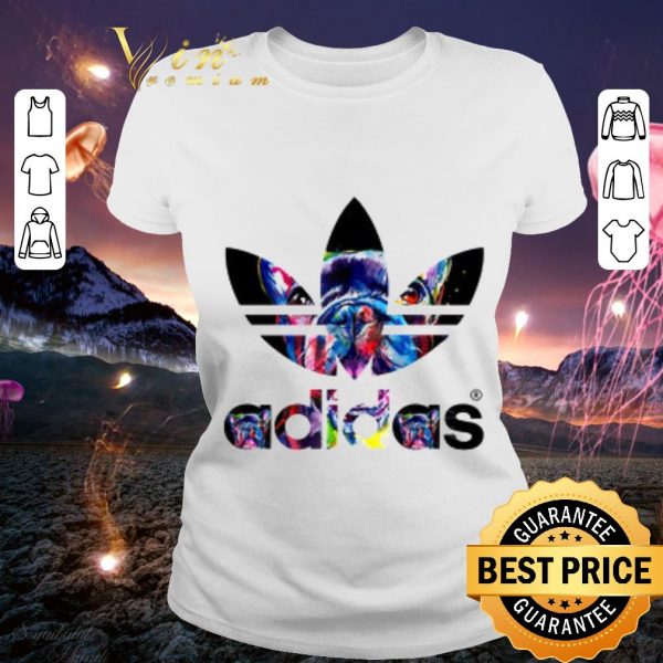 Awesome Adidas Logo Boston Terrier shirt 2