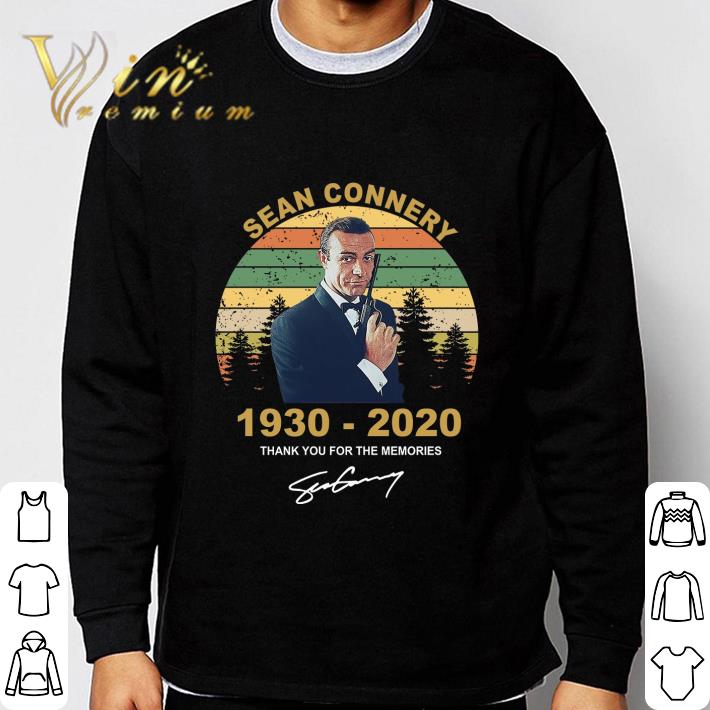 RIP Sean Connery 1930-2020 Thank You For The Memories Vintage shirt 3