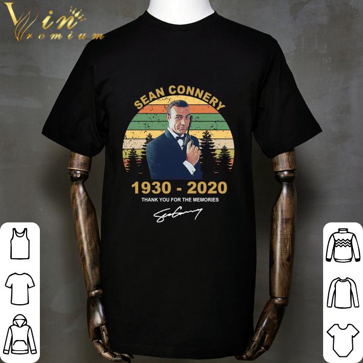 RIP Sean Connery 1930-2020 Thank You For The Memories Vintage shirt 2