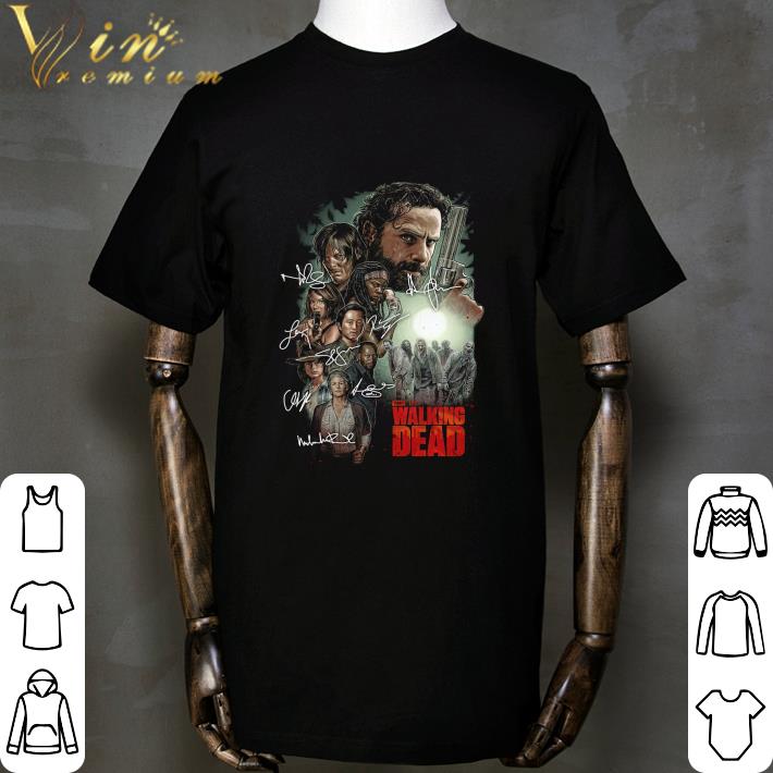 The Walking Dead Poster Signatures shirt, hoodie, sweater, longsleeve t ...