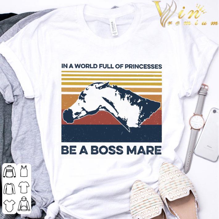 Horse Be A Boss Mare Vintage shirt 3