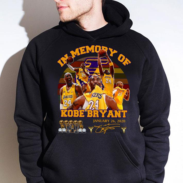Vintage In Memory Of Kobe Bryant 24 Laker Signed January 26 2020 shirt 4