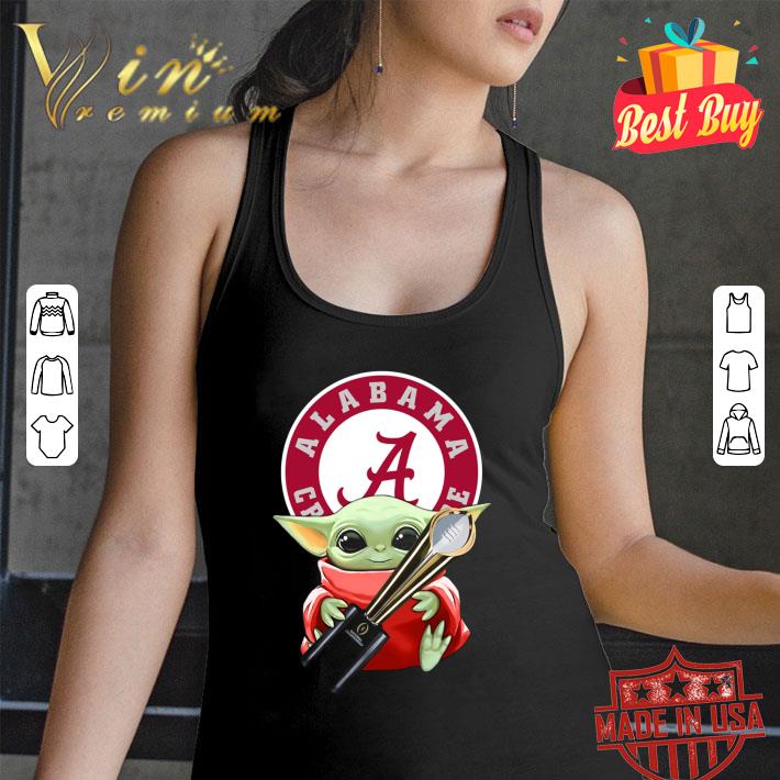 Baby Yoda mashup Alabama Crimson Tide Logo shirt Official Baby Yoda mashup Alabama Crimson Tide Logo shirt 3