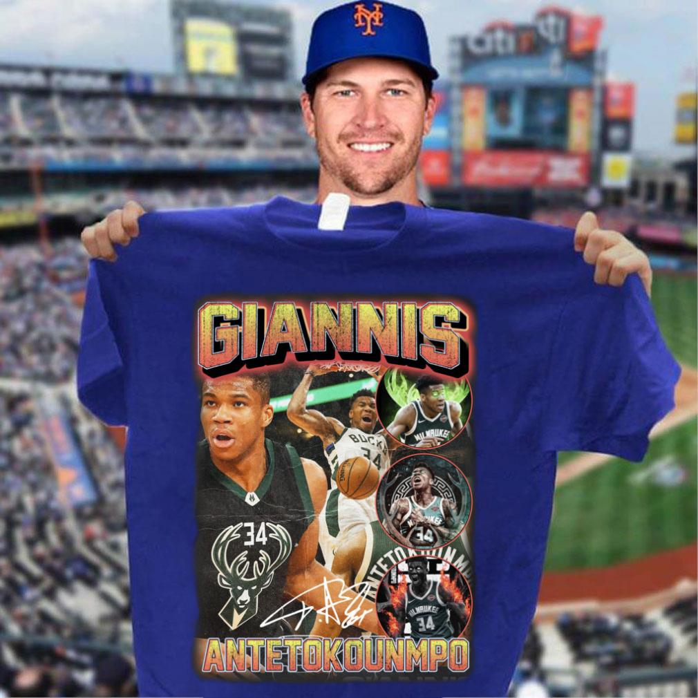 Funny No. 34 Giannis Antetokounmpo Milwaukee Bucks Signature Shirt 12 No. 34 Giannis Antetokounmpo Milwaukee Bucks Signature Shirt