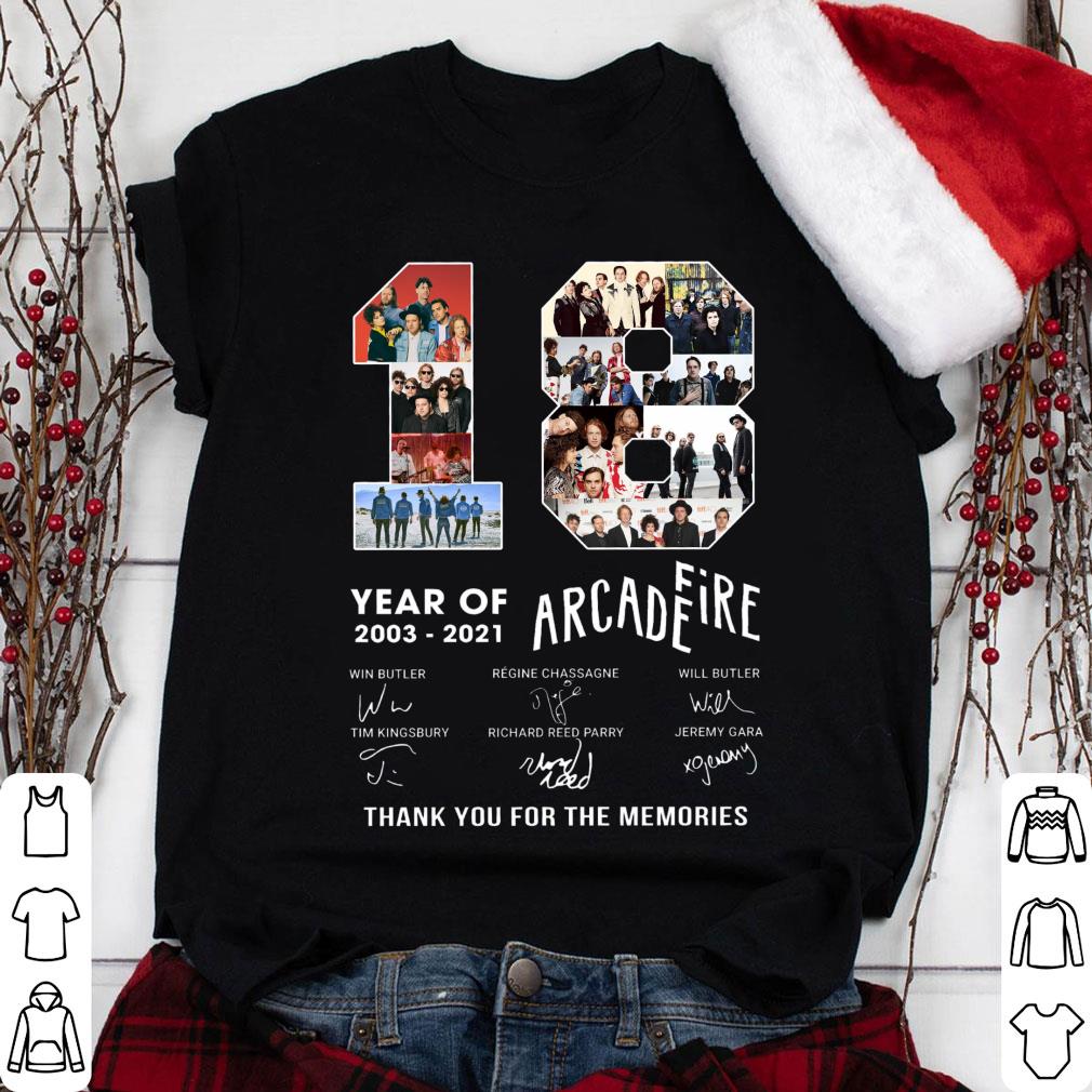 2021 Arcade Fire 18 years of 2003-2021 Signatures Thank Memories Shirt