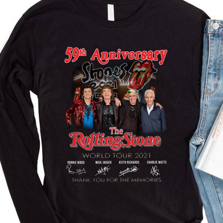 59th Anniversary The Rolling Stones Band World Tour 2021 Signatures Thank You For The Memories Shirt Best 59th Anniversary The Rolling Stones Band World Tour 2021 Signatures Thank You For The Memories Shirt 4
