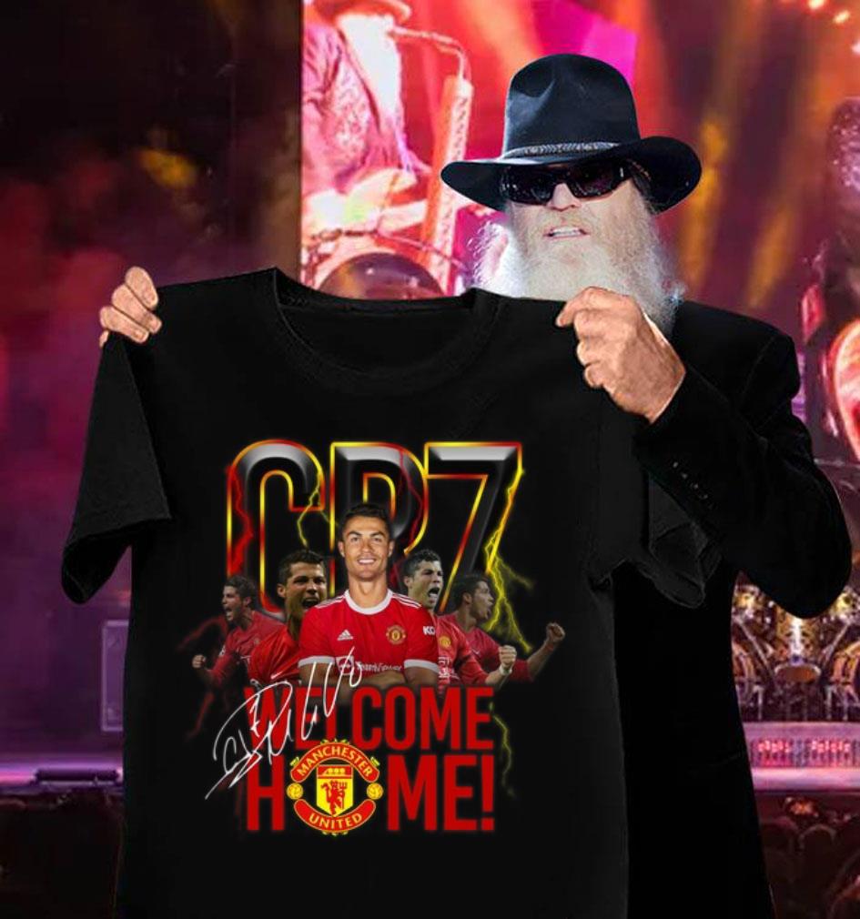Funny Cristiano Ronaldo CR7 Welcome Home Back To Man UTD Signature Shirt 12 Cristiano Ronaldo CR7 Welcome Home Back To Man UTD Signature Shirt