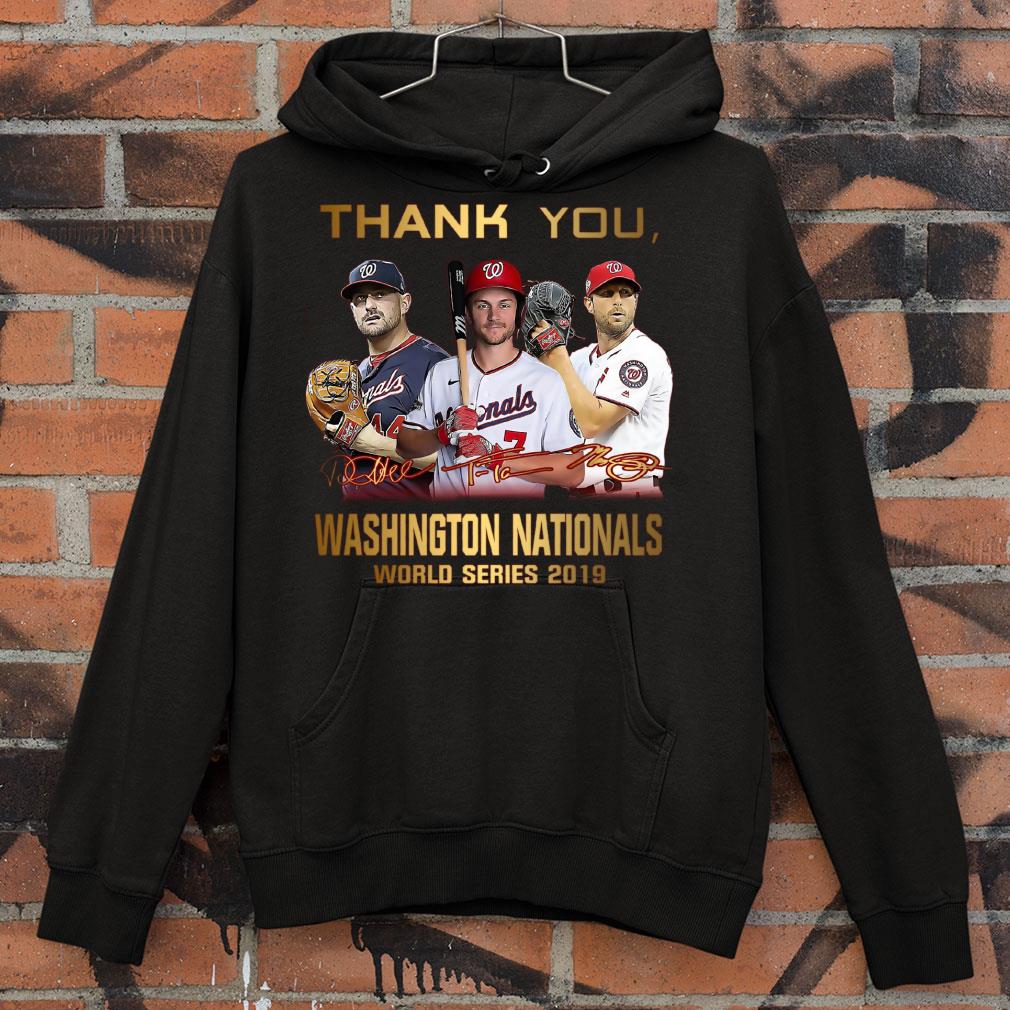 Daniel Murphy Trea Turner Max Scherzer Thank You Signatures Washington Nationals World Series 2019 Shirt Premium Daniel Murphy Trea Turner Max Scherzer Thank You Signatures Washington Nationals World Series 2019 Shirt 4