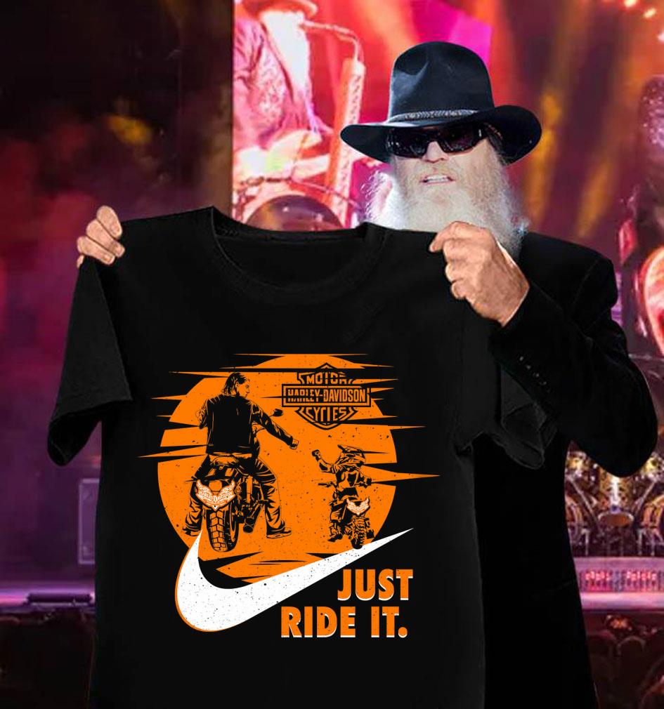 Father's Day Nike Motor Harley Davidson Cycles Just Ride It Shirt Original Father's Day Nike Motor Harley Davidson Cycles Just Ride It Shirt 3