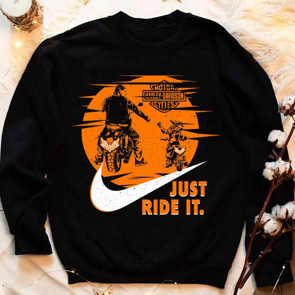 Father's Day Nike Motor Harley Davidson Cycles Just Ride It Shirt Original Father's Day Nike Motor Harley Davidson Cycles Just Ride It Shirt 4