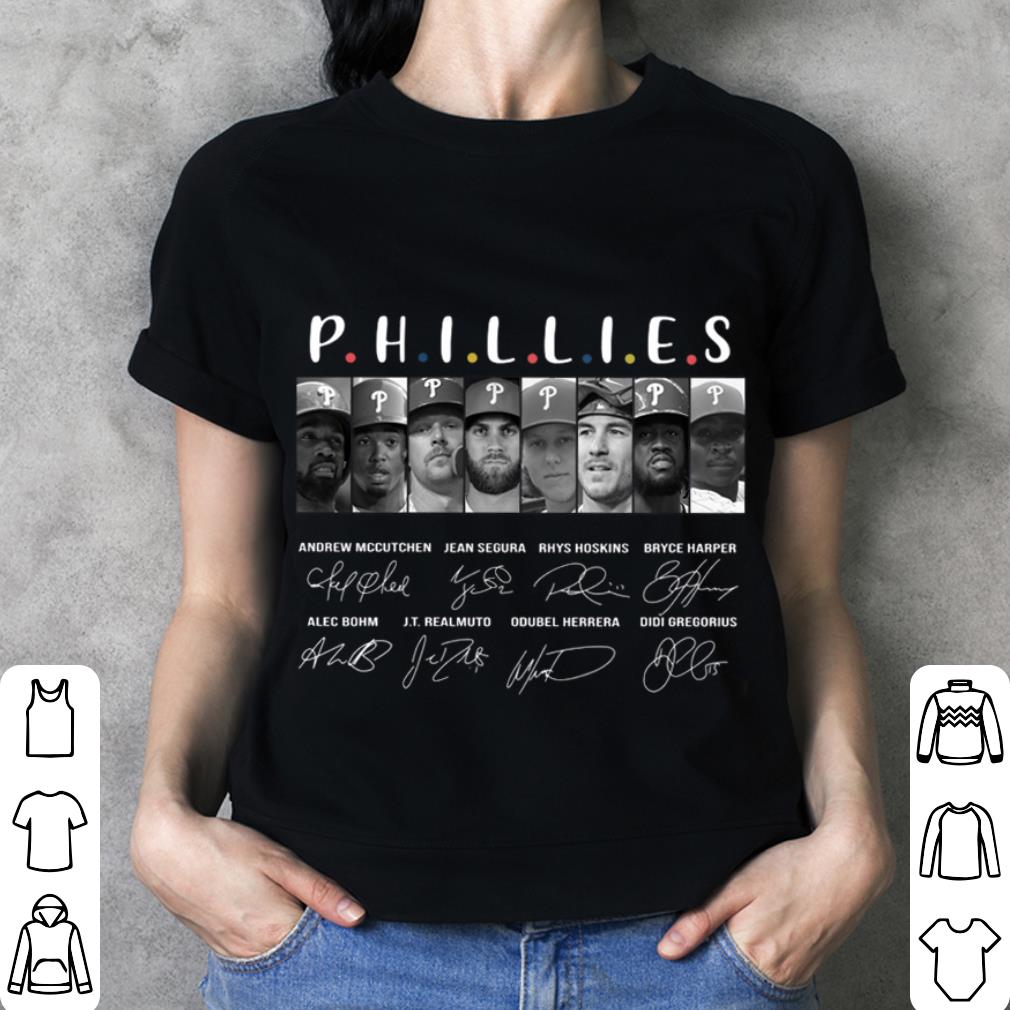 Premium Friends Philadelphia Phillies Team Players Signatures Shirt 12 Friends Philadelphia Phillies Team Players Signatures Shirt