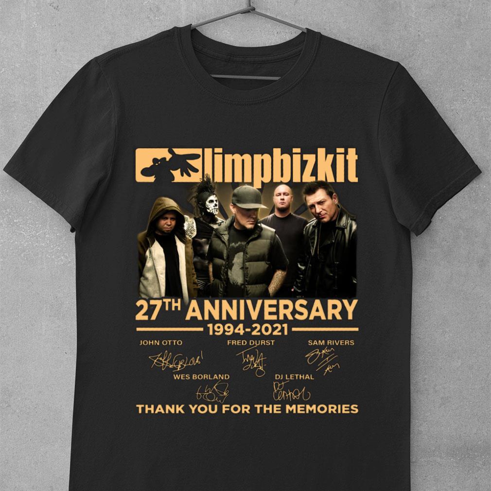 Premium Limp Bizkit Thank You 27th anniversary 1994-2021 Signatures Shirt 10 Limp Bizkit Thank You 27th anniversary 1994-2021 Signatures Shirt