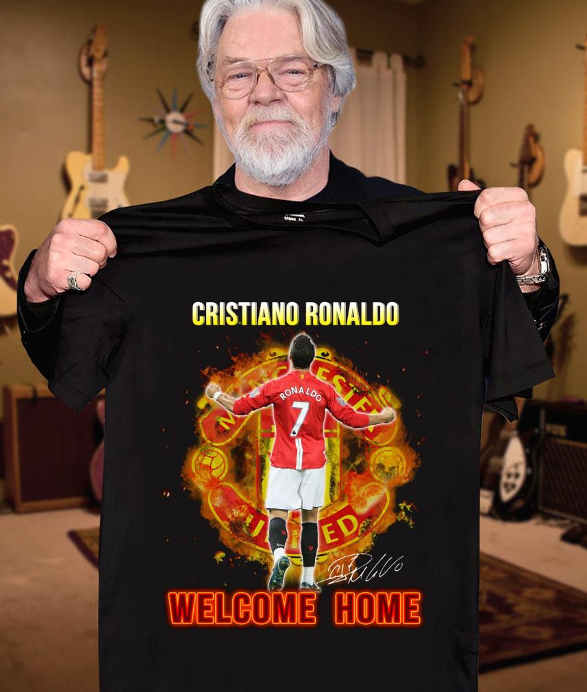Best Manchester United Cristiano Ronaldo CR7 Welcome Home Signature Shirt 12 Manchester United Cristiano Ronaldo CR7 Welcome Home Signature Shirt