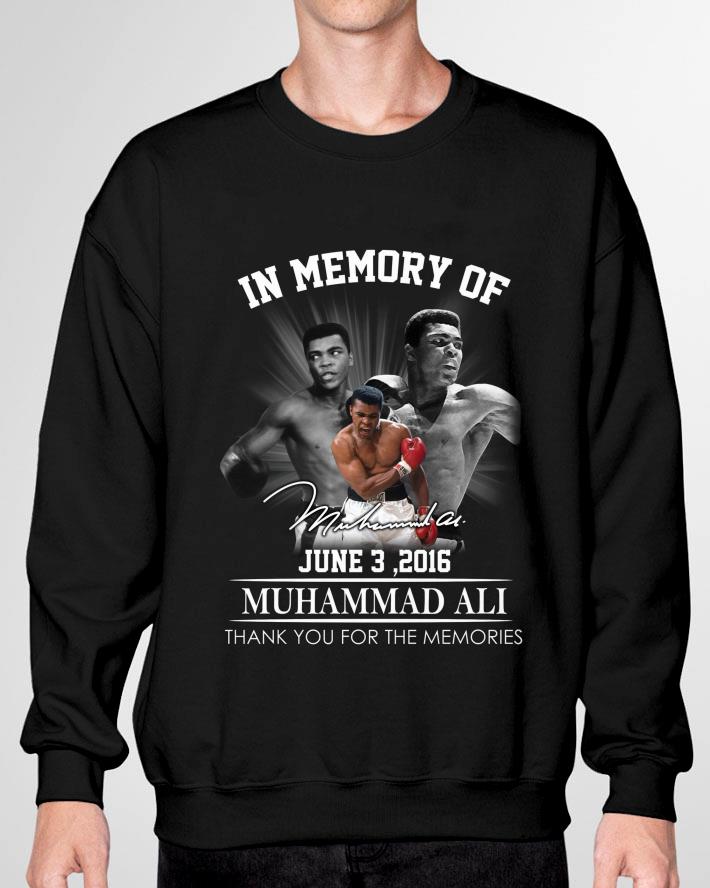 Hot Muhammad Ali in memory of june 3 2016 signature thank you for the memories shirt 12 Muhammad Ali in memory of june 3 2016 signature thank you for the memories shirt