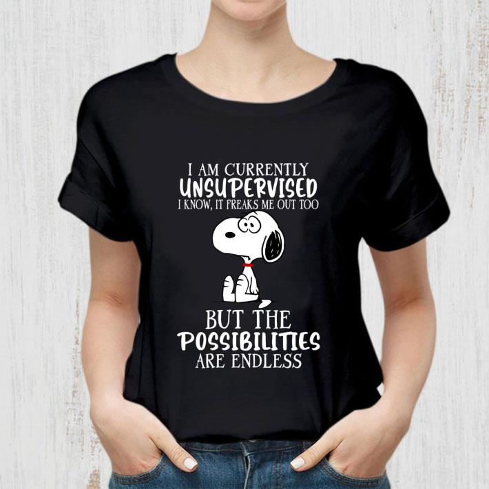Premium Snoopy i am currently unsupervised but the possibilities are endless shirt 11 Snoopy i am currently unsupervised but the possibilities are endless shirt