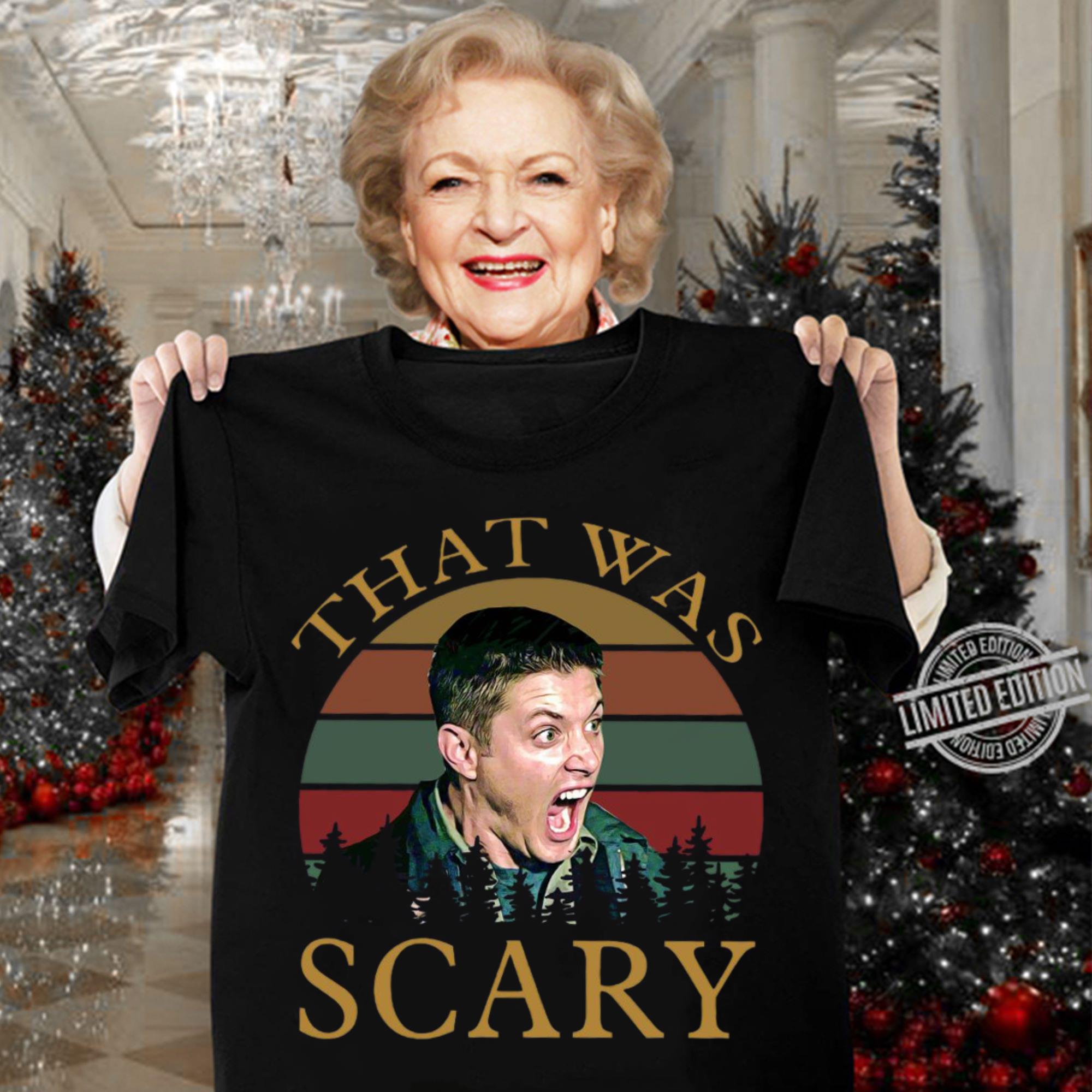 Supernatural Dean Winchester That Was Scary Vintage Sunset Shirt