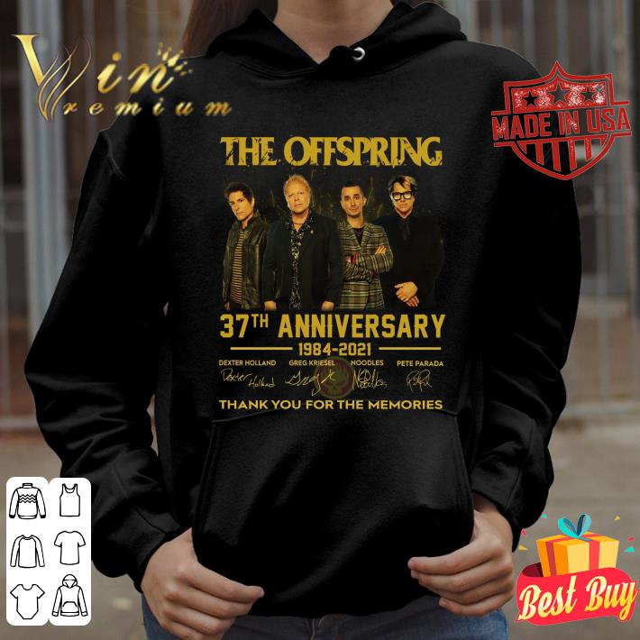 Thank Memories The Offspring Band Rock 37th Anniversary 1984-2021 Signatures Shirt