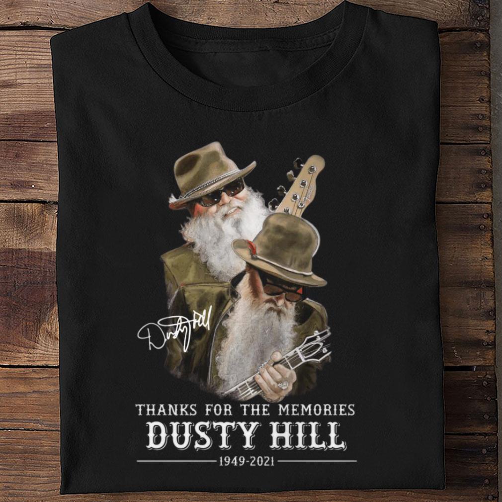 Thanks For The Memories RIP Dusty Hill ZZ Top Band Rock 1949-2021 Shirt