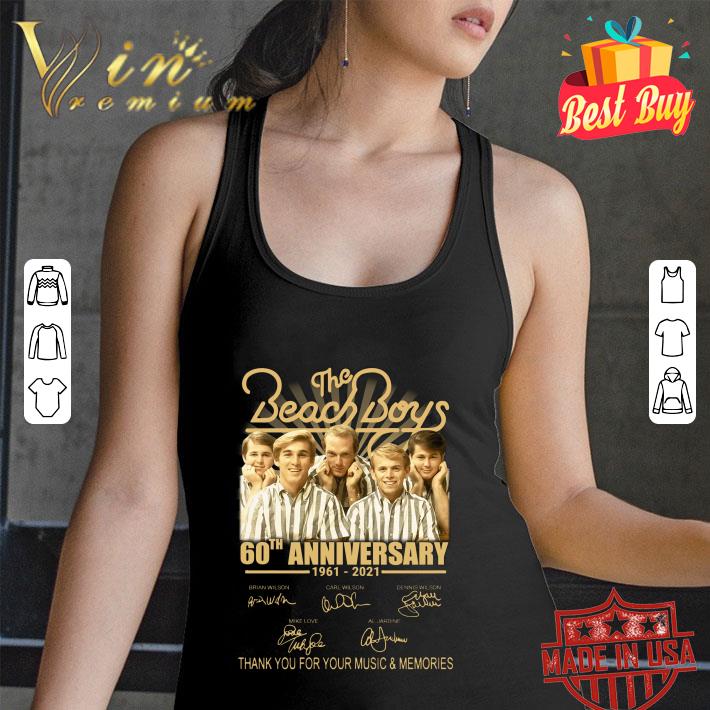 The Beach Boys 60th anniversary 1961-2021 signatures thank you for your music and memories shirt