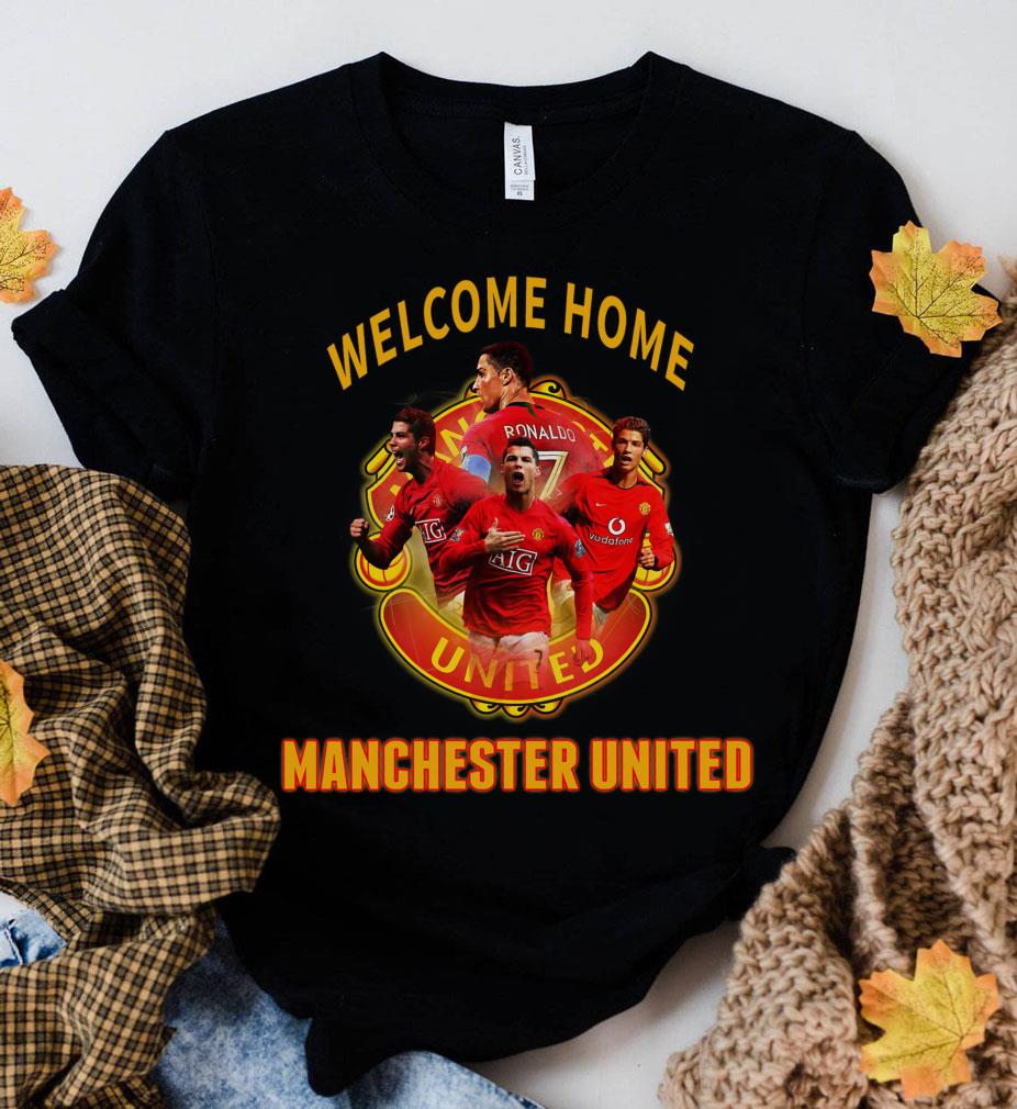 Original CR7 Cristiano Ronaldo Welcome Home Manchester United FC Signature Shirt 11 CR7 Cristiano Ronaldo Welcome Home Manchester United FC Signature Shirt