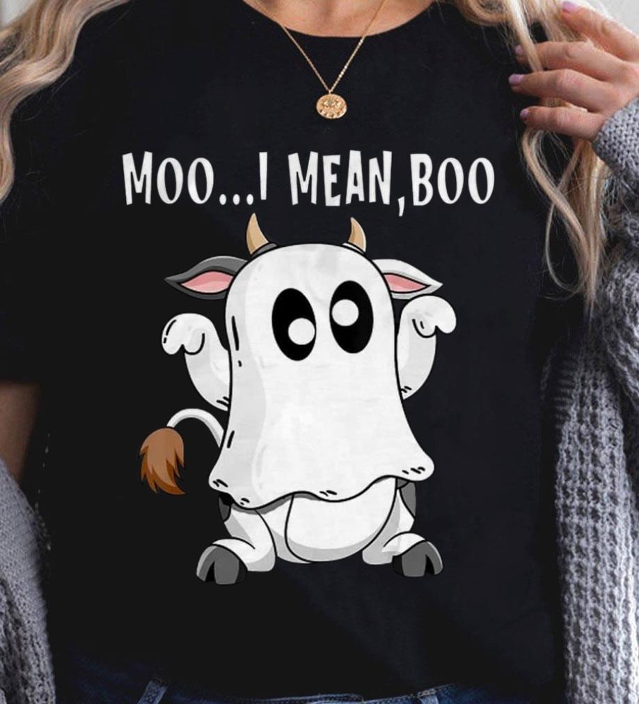 Official Halloween Moo I Mean Boo Ghost Cow shirt 11 Halloween Moo I Mean Boo Ghost Cow shirt