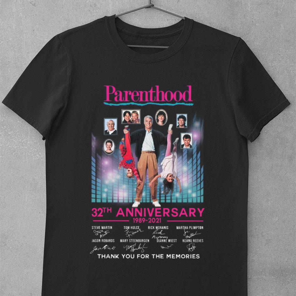 Parenthood 32th anniversary 1989-2021 Thank You For The Memories Signatures Shirt