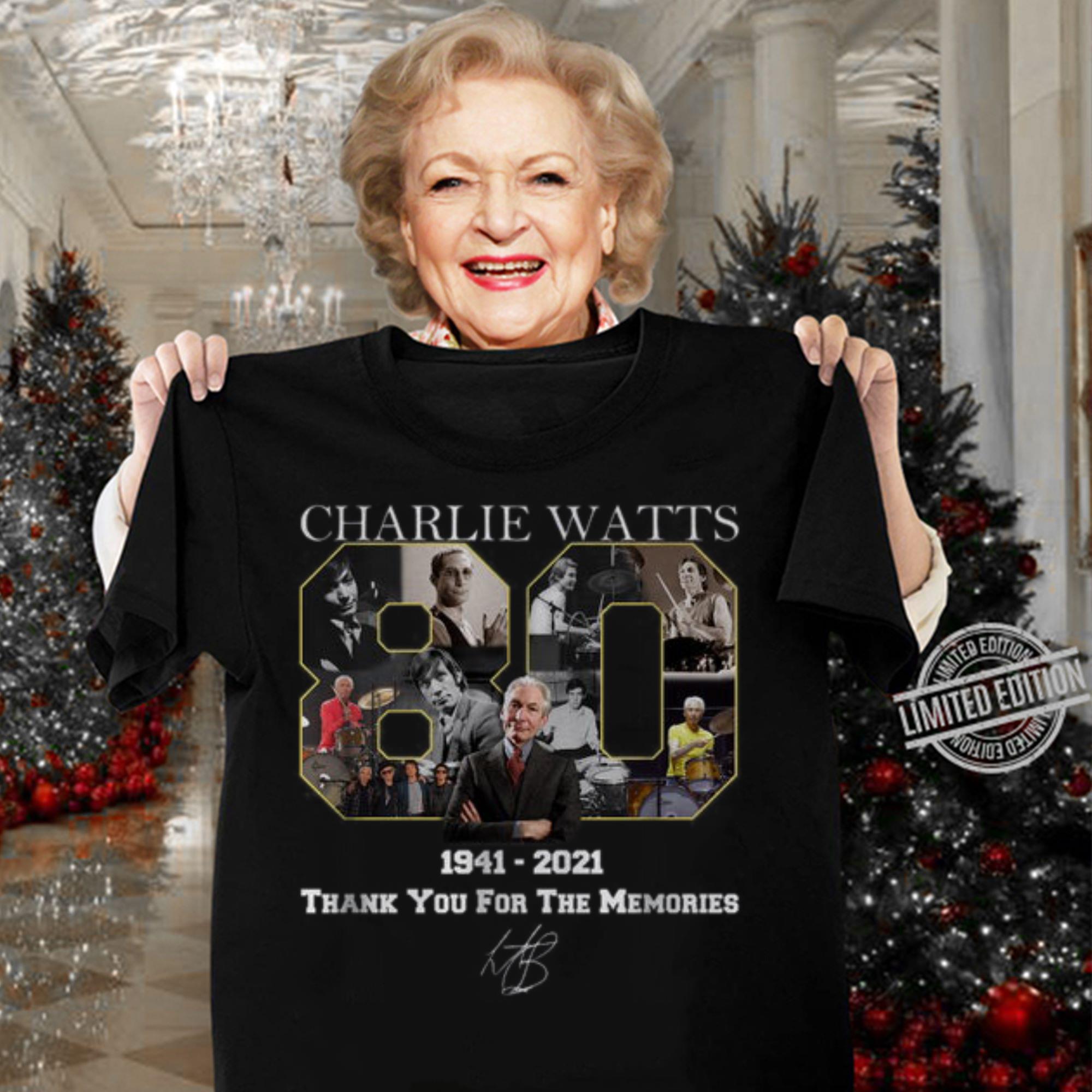 Best RIP Charlie Watts Legends Thank You For The Memories Drummer Charlie Watts 1941-2021 Shirt 12 RIP Charlie Watts Legends Thank You For The Memories Drummer Charlie Watts 1941-2021 Shirt