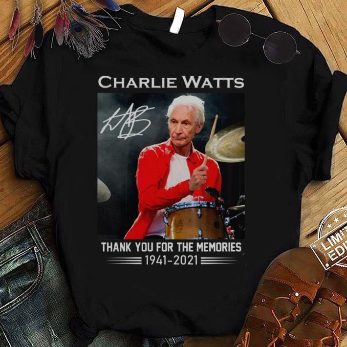 Premium 80 Charlie Watts Drummer 1941-2021 R.I.P Thank You For Memories shirt 9