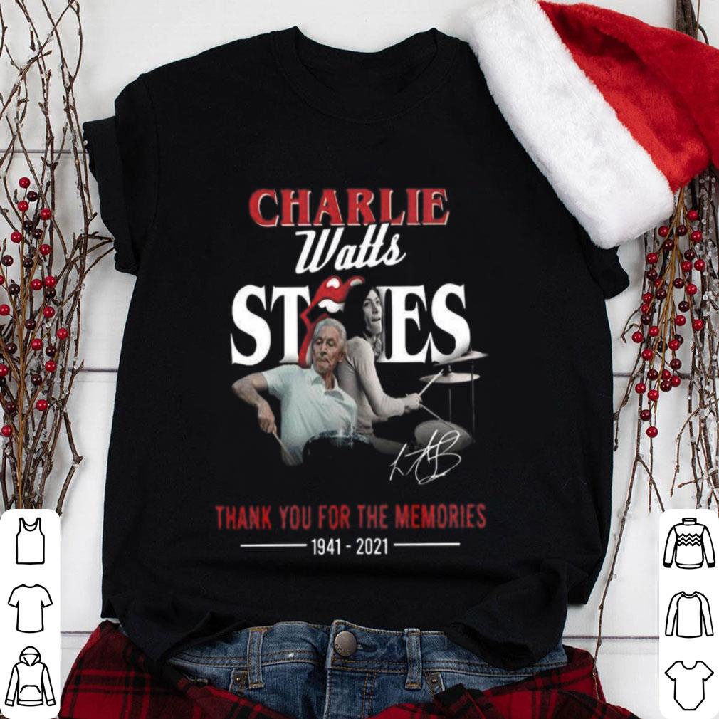 Rip Charlie Watts Rolling Stones Thank You For Memories Legend Signature shirt