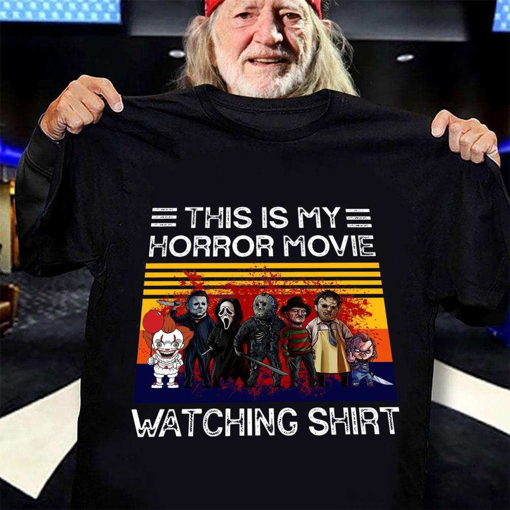 Official Scariest Horror Villains This Is My Horror Movie Watching Shirt 12 Scariest Horror Villains This Is My Horror Movie Watching Shirt