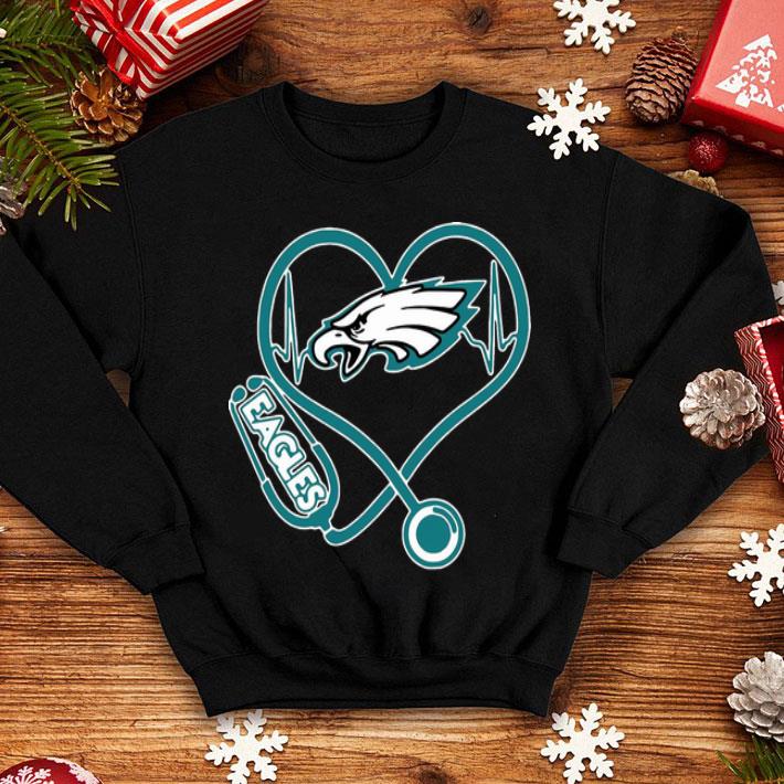 Heartbeat Stethoscope Nurse Philadelphia Eagles shirt