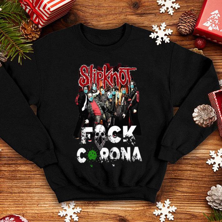 0fbfdf2c slipknot band fuck corona shirt 4 - Slipknot Band Fuck Corona shirt