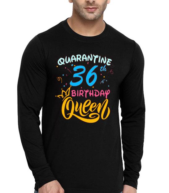Nice Born in 1978 My 36th Birthday Queen Quarantine Social Distancing Quarantined Birthday 2020 Shirt