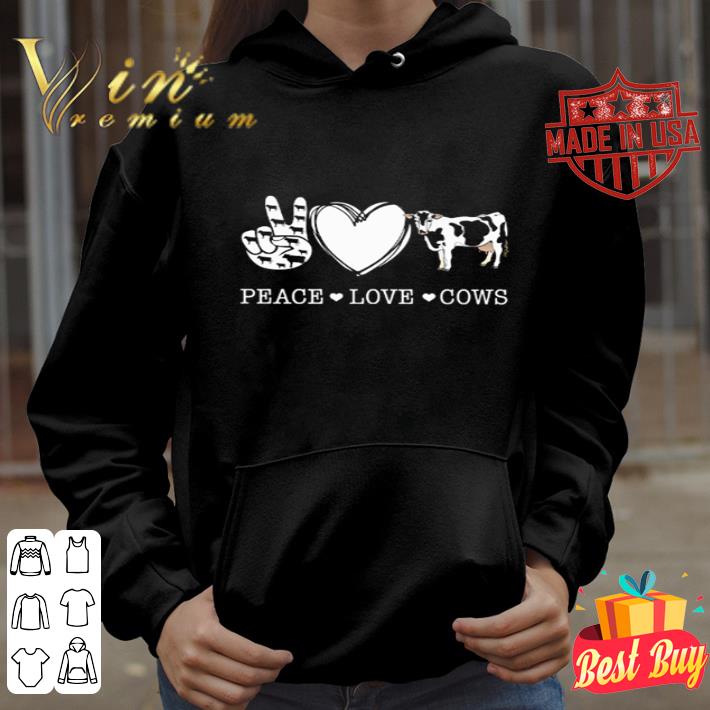 Version Peace sign love Cows shirt 13cc6812 version peace sign love cows shirt 4 - Version Peace sign love Cows shirt